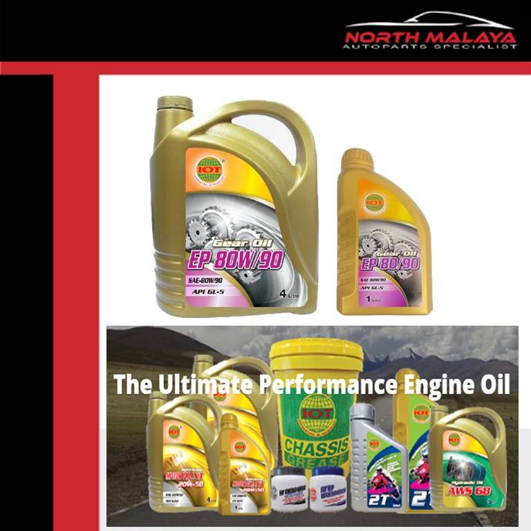 GEAR OIL FOR MANUAL TRANSMISSION GEARBOX EP80/90 SAE 80W90 API GL5