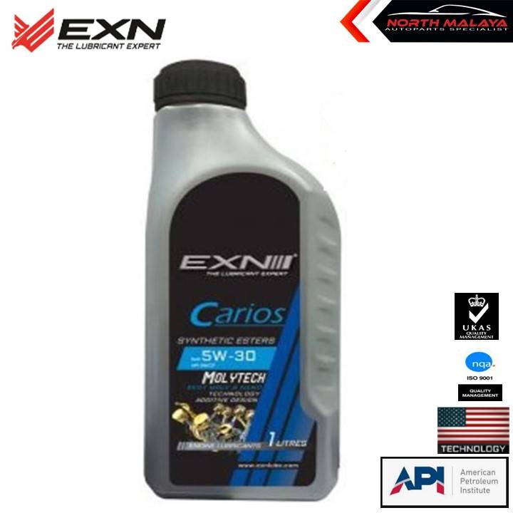 EXN Carios SAE 5W30 Molytech Semi Synthetic Engine Oil 1Litre