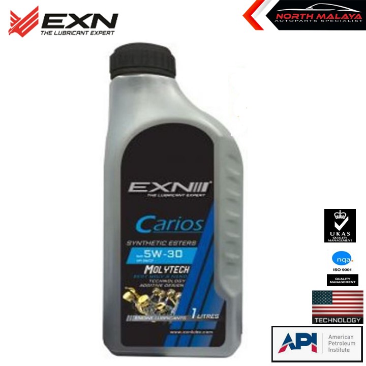 EXN Carios SAE 5W30 Molytech Semi Synthetic Engine Oil 1Litre