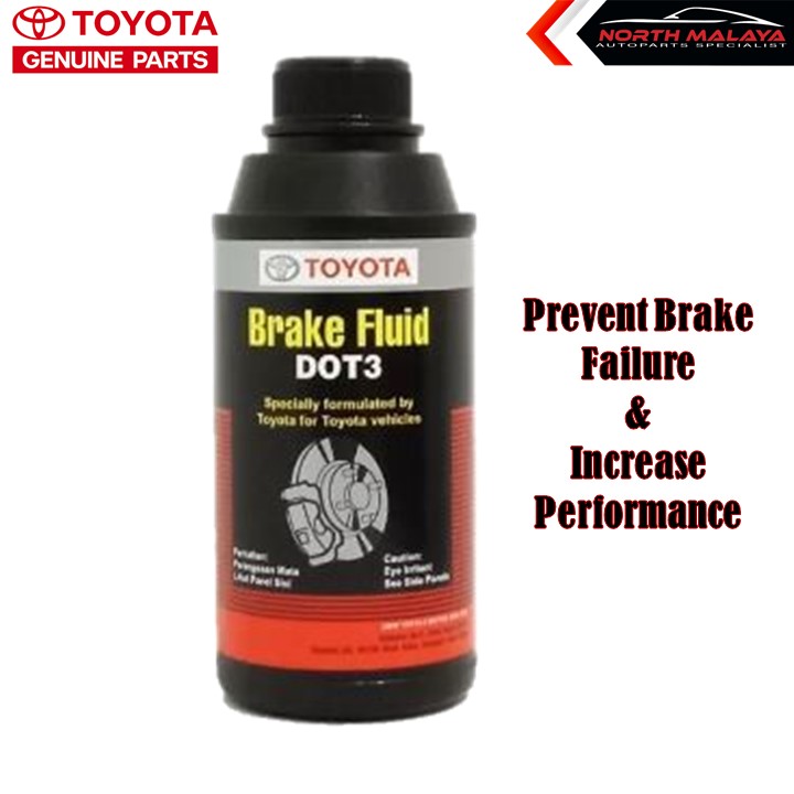 100 GENUINE TOYOTA BRAKE FLUID DOT3 330ML